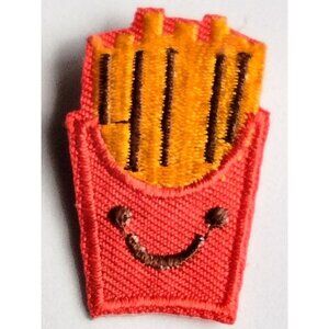 French Fries Pin Brooch Backpack Red Yellow